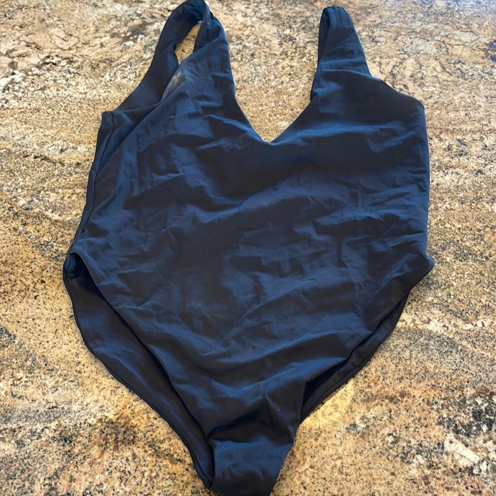 Black swimsuit XL tried on but never wore in water
